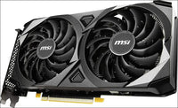 MSI Nvidia Geforce RTX 3060 Ventus 2X OC 12GB Video Card, Pci-E 4.0, GDDR6, 1807 Mhz Boost Clock, 3X Displayport 1.4, 1X HDMI 2.1