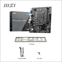 MSI PRO H610M-E DDR4 Motherboard, Micro-ATX - Supports Intel 12th Gen Core Processors, LGA 1700-2 x DIMMs (3200MHz), 1x PCIe 4.0 x16 Slot, 1 x M.2 Gen3, USB 3.2 Gen1, 1G LAN,...