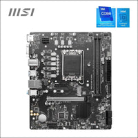 MSI PRO H610M-E DDR4 Motherboard, Micro-ATX - Supports Intel 12th Gen Core Processors, LGA 1700-2 x DIMMs (3200MHz), 1x PCIe 4.0 x16 Slot, 1 x M.2 Gen3, USB 3.2 Gen1, 1G LAN,...
