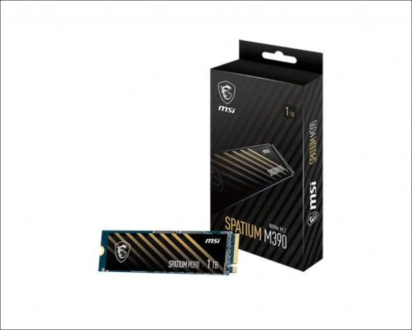 MSI SPATIUM M390 NVMe M.2 SSD 1TB, 3300 MB/s Read, 3000 MB/s Write, PCI-E 3.0, 4