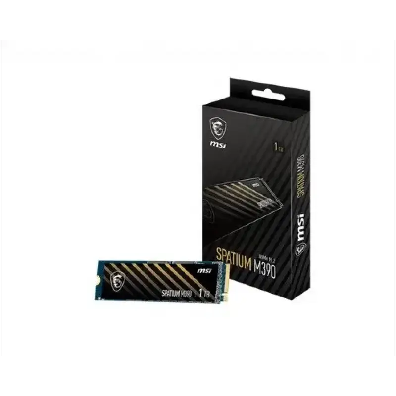 MSI SPATIUM M390 NVMe M.2 SSD 1TB, 3300 MB/s Read, 3000 MB/s Write, PCI-E 3.0, 4