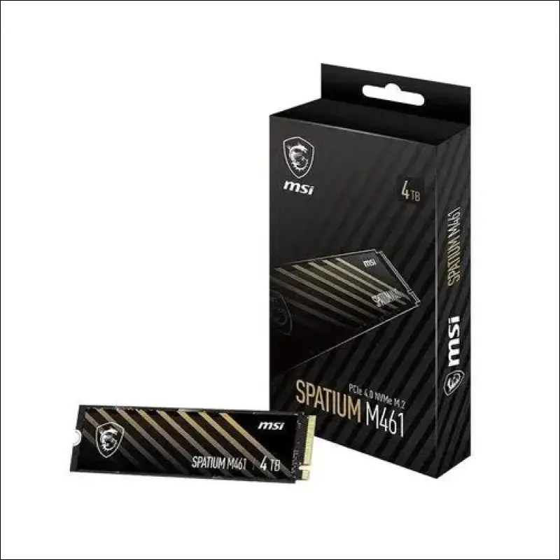 MSI SPATIUM M461 PCIe 4.0 NVMe M.2 4TB Internal SSD PCIe Gen4 NVMe (SPATIUM