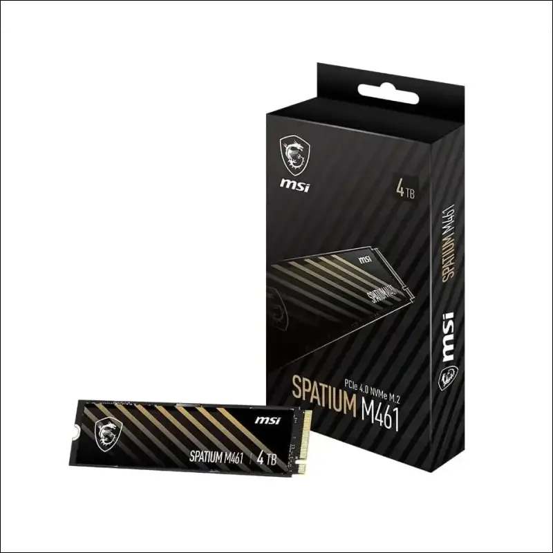 MSI SPATIUM M461 PCIe 4.0 NVMe M.2 4TB Internal SSD PCIe Gen4 NVMe (SPATIUM