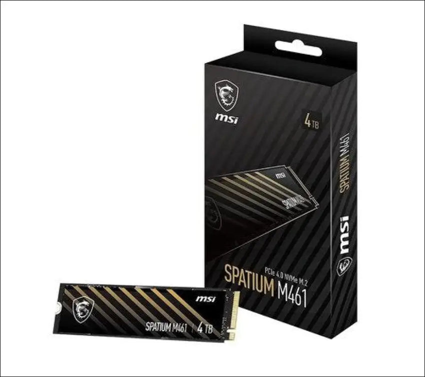 MSI SPATIUM M461 PCIe 4.0 NVMe M.2 4TB Internal SSD PCIe Gen4 NVMe (SPATIUM