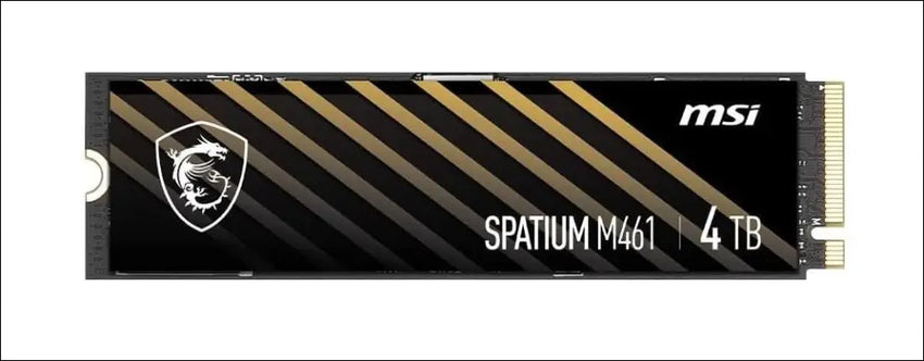 MSI SPATIUM M461 PCIe 4.0 NVMe M.2 4TB Internal SSD PCIe Gen4 NVMe (SPATIUM