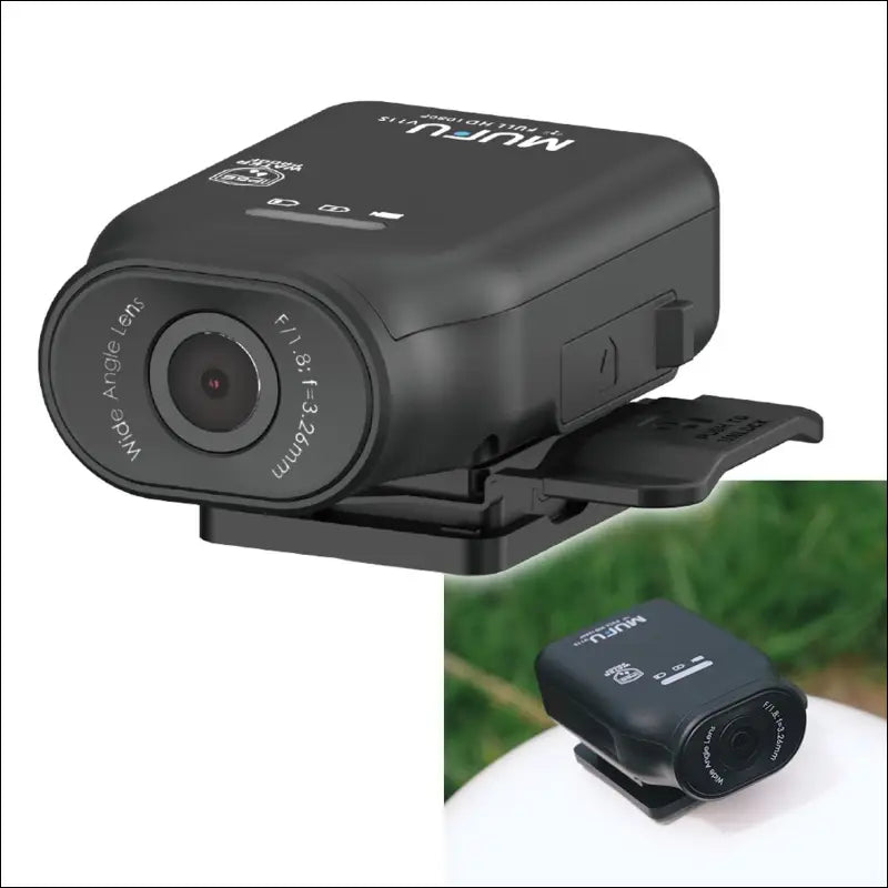 MUFU MF-BDVR003 Dash Cam, Compact, Helmet Mounted, Motorcycle, Bicycle, Car, WiFi, 2 Megapixels, Smart Sensor