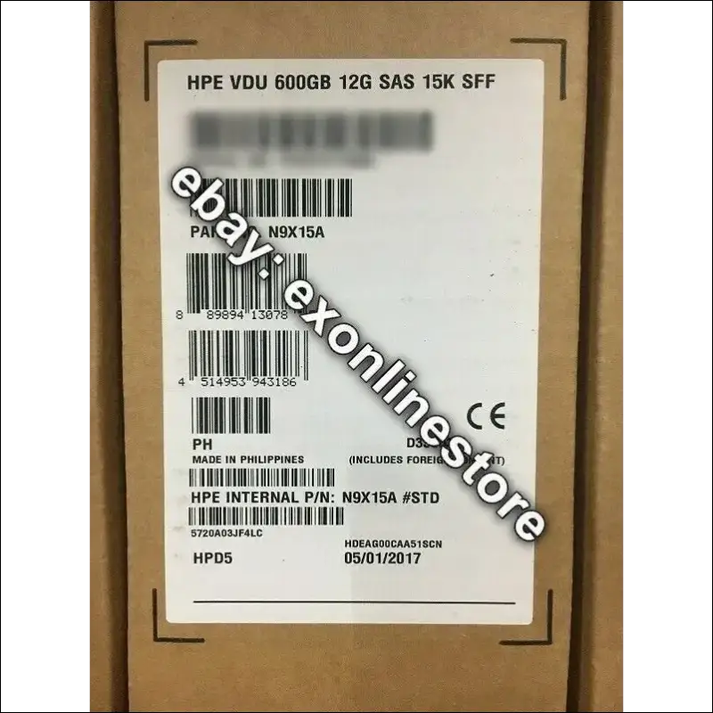 N9X15A - HPE StoreVirtual 3000 600GB 12G SAS 15K SFF (2.5in) Enterprise HDD