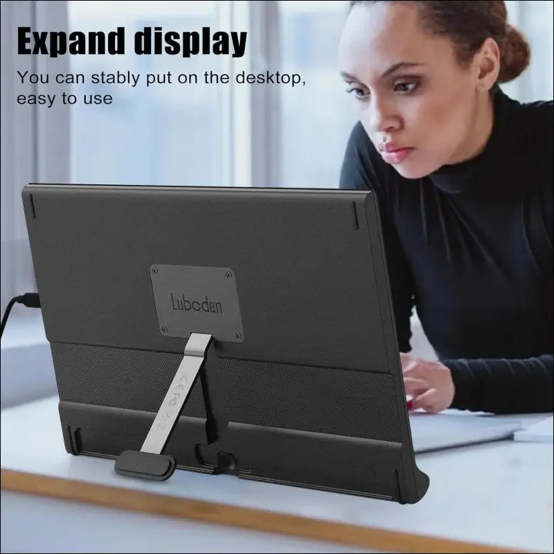 Naievear Portable Monitor, 15.6 Inch 1080P FHD IPS Laptop Screen Extender Monitor With HDMI/Type-C/Usb-C, For Laptop/Pc/Mac/Ps3/4/5/Xbox/Phone (15.6inch)