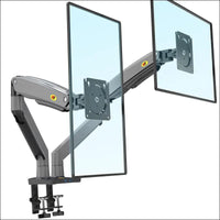 NB North Bayou Dual Monitor Desk Mount Stand Full Motion Swivel Computer Monitor Arm Fits 2 Screens up to 32'' with Load Capacity 6.6~26.4lbs for Each Monitor F195A