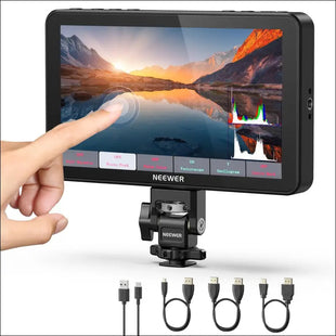 NEEWER F700 7" Camera Field Monitor, 2000nit HD 1920x1080 IPS Touch Screen with 3D LUT, 4K HDMI Loop in/Out with Peak Focus DSLR Video Assist HDR