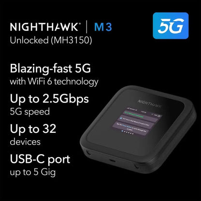 Netgear Nighthawk M3 5G Mobile Hotspot (MH3150-100EUS)