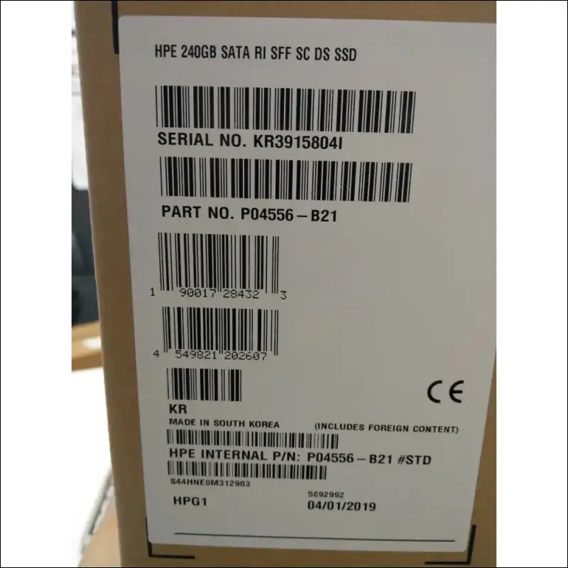 NEW HPE P04556-B21 240GB SATA RI SFF SC DS SSD