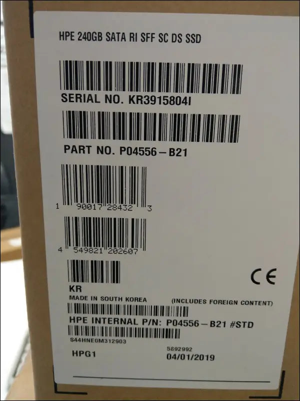 NEW HPE P04556-B21 240GB SATA RI SFF SC DS SSD