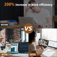 Newwin Laptop Monitor Extension - 14" FHD 1080P IPS Dual Screen PC Laptop for Laptop 13"-17" Windows, Mac, Chrome, Switch No Driver Requi