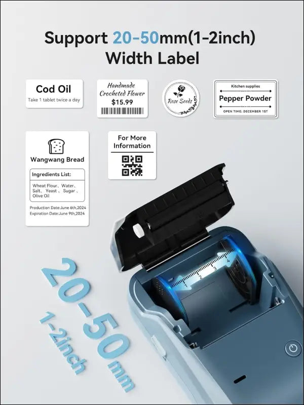 NIIMBOT B1 Label Printer With 1 Label Roll For Offices, Homes, Shipping Addresses