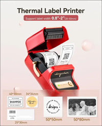 NIIMBOT B21 Label Maker Inkless Bluetooth Label Printer, 2 Inch Portable Thermal Sticker Machine for Small Business, Address, Logo, Clothing, Mailing, Candles, Jewelry, Sticker...