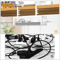 No-Drill Under Desk Cable Tray