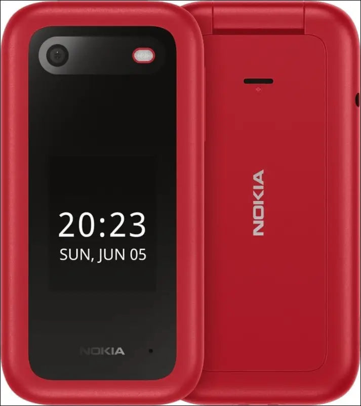 Nokia 2660 Flip Feature Phone (Red)