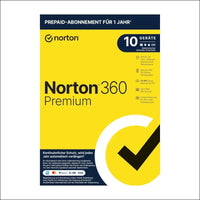Norton 360 Premium 2022 10 Devices 1 Year with Automatic Renewal Includes Secure VPN Password Manager - PCs, Mac, Smartphones, Tablets by Post