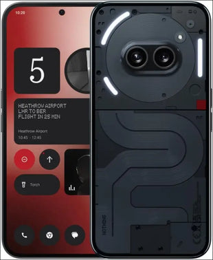 Nothing Phone (2a) 5G 128GB Storage + 8GB RAM Black, 6.7 Inch, IP54, 5,000 mAh Capacity, Unlocked Nothing OS 2.5 Smartphone