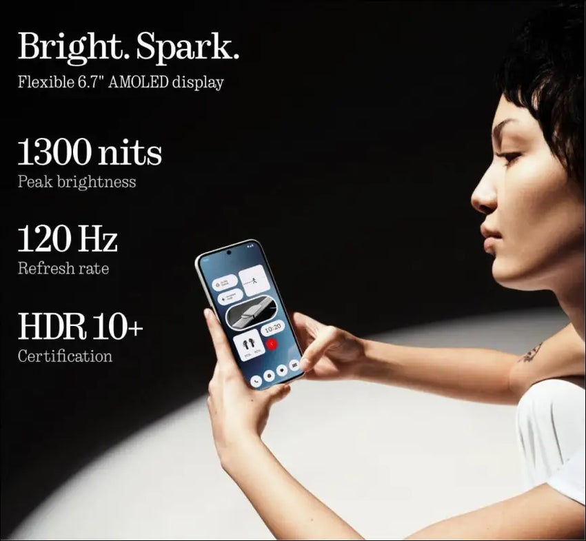 Nothing Phone (2a) 5G 128GB Storage + 8GB RAM Black, 6.7 Inch, IP54, 5,000 mAh Capacity, Unlocked Nothing OS 2.5 Smartphone