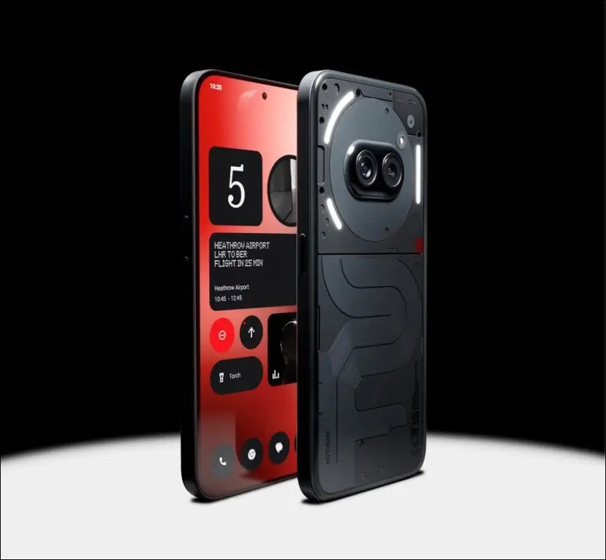 Nothing Phone (2a) 5G 256GB Storage + 12GB RAM Black, 6.7 Inch, IP54, 5,000 mAh Capacity, Unlocked Nothing OS 2.5 Smartphone