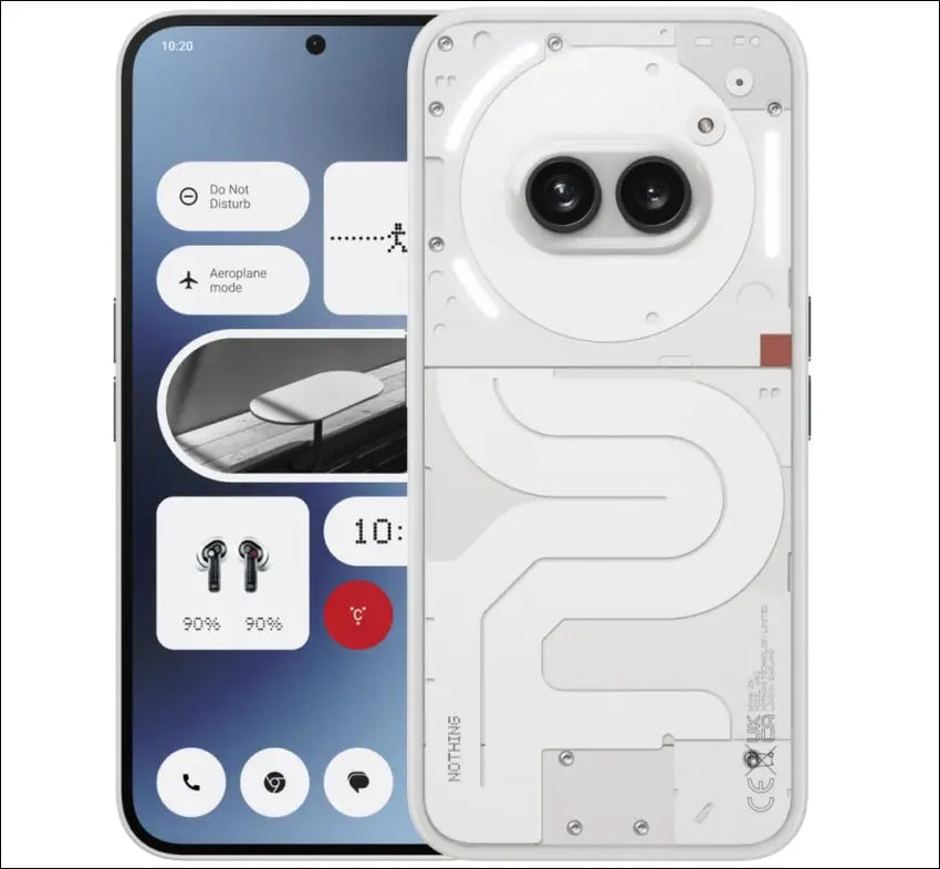 Nothing Phone (2a) 5G 256GB Storage + 12GB RAM Milk, 6.7 Inch, IP54, 5,000 mAh Capacity, Unlocked Nothing OS 2.5 Smartphone