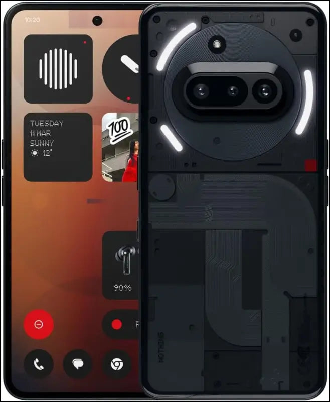 Nothing Phone (3a) 128GB - Smartphone with 32MP Front Camera, 30x Ultra Zoom, 50W Fast Charge and 6.77", 120Hz AMOLED Screen - Black