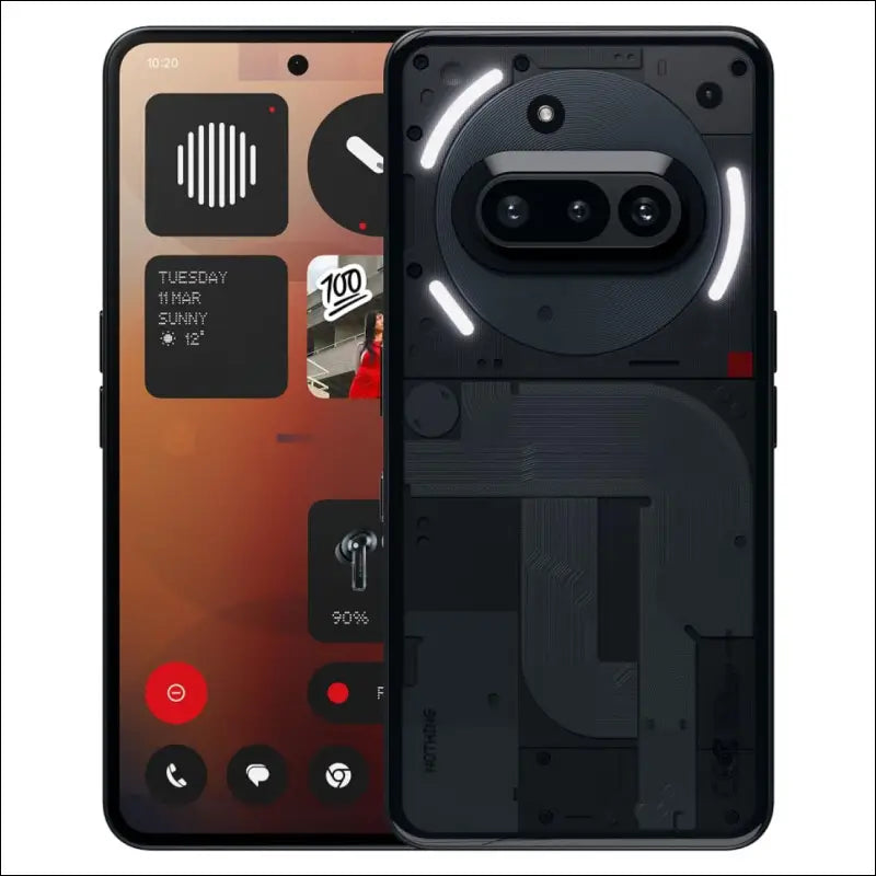 Nothing Phone (3a) 128GB - Smartphone with 32MP Front Camera, 30x Ultra Zoom, 50W Fast Charge and 6.77", 120Hz AMOLED Screen - Black