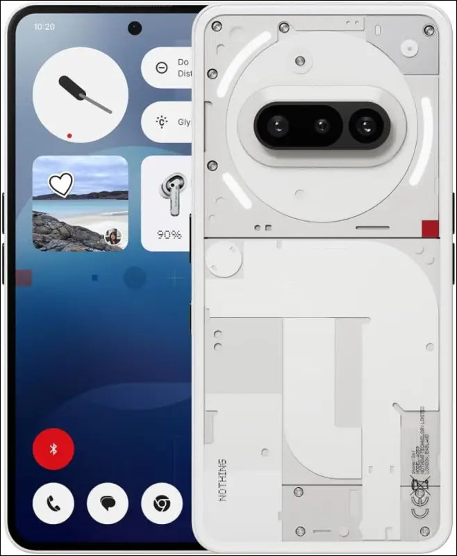 Nothing Phone (3a) 128GB - Smartphone with 32MP Front Camera, 30x Ultra Zoom, 50W Fast Charge and 6.77", 120Hz AMOLED Screen - White