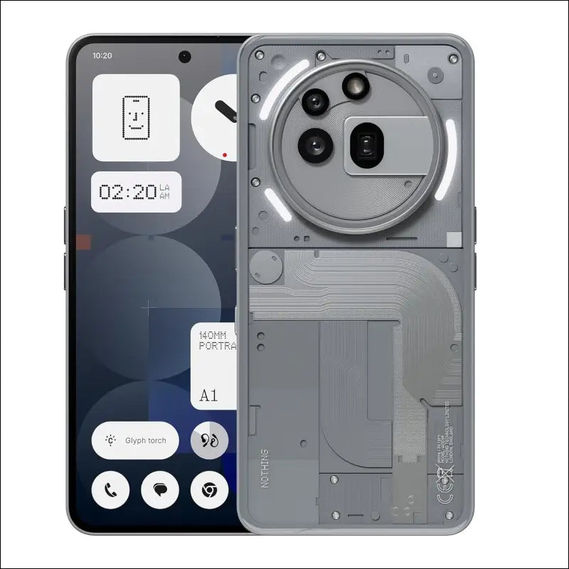 Nothing Phone (3a) Pro 256GB - Smartphone with 50MP Periscope, 50MP Main Camera, 60x Ultrazoom and 6.77", 120Hz AMOLED Screen - Grey