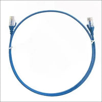 O-8ware 0.25m/25cm Blue CAT6 Ultra Thin Slim Cable RJ45 Ethernet UTP Patch Cord