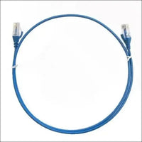 O-8ware 0.25m/25cm Blue CAT6 Ultra Thin Slim Cable RJ45 Ethernet UTP Patch Cord