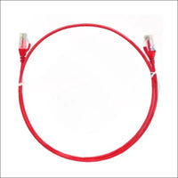 O-8ware 20m Red CAT6 Ultra Thin Slim Cable Premium RJ45 Ethernet UTP Patch Cord