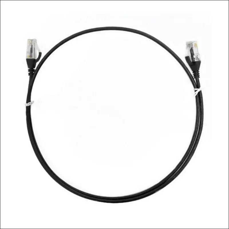 O-8ware 5m/500cm Black CAT6 Ultra Thin Slim Cable RJ45 Ethernet UTP Patch Cord