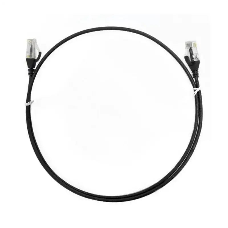 O-8ware 5m/500cm Black CAT6 Ultra Thin Slim Cable RJ45 Ethernet UTP Patch Cord