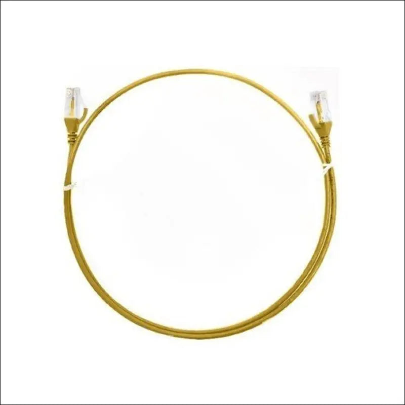 O-8ware 5m/500cm Yellow CAT6 Ultra Thin Slim Cable RJ45 Ethernet UTP Patch Cord