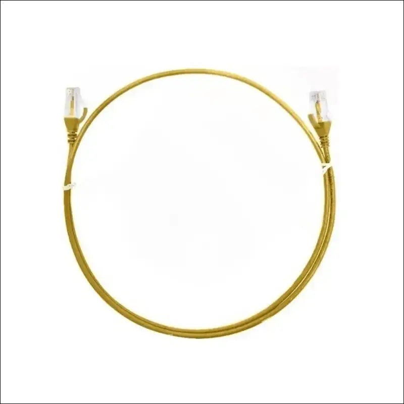 O-8ware 5m/500cm Yellow CAT6 Ultra Thin Slim Cable RJ45 Ethernet UTP Patch Cord