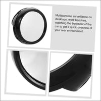 OATIPHO Mirrors for Computer Monitor 3pcs Office Desk Mirror Mini Clip-cubicle