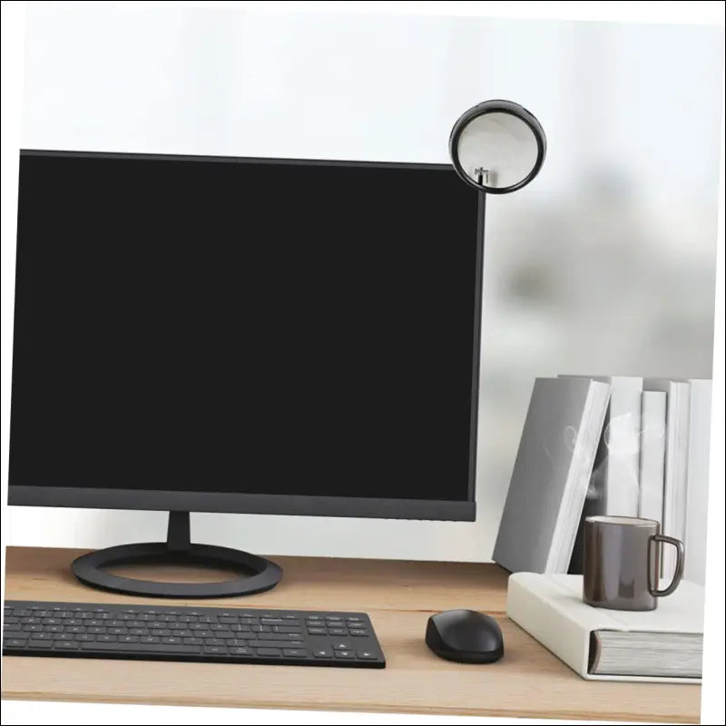 OATIPHO Mirrors for Computer Monitor 3pcs Office Desk Mirror Mini Clip-cubicle