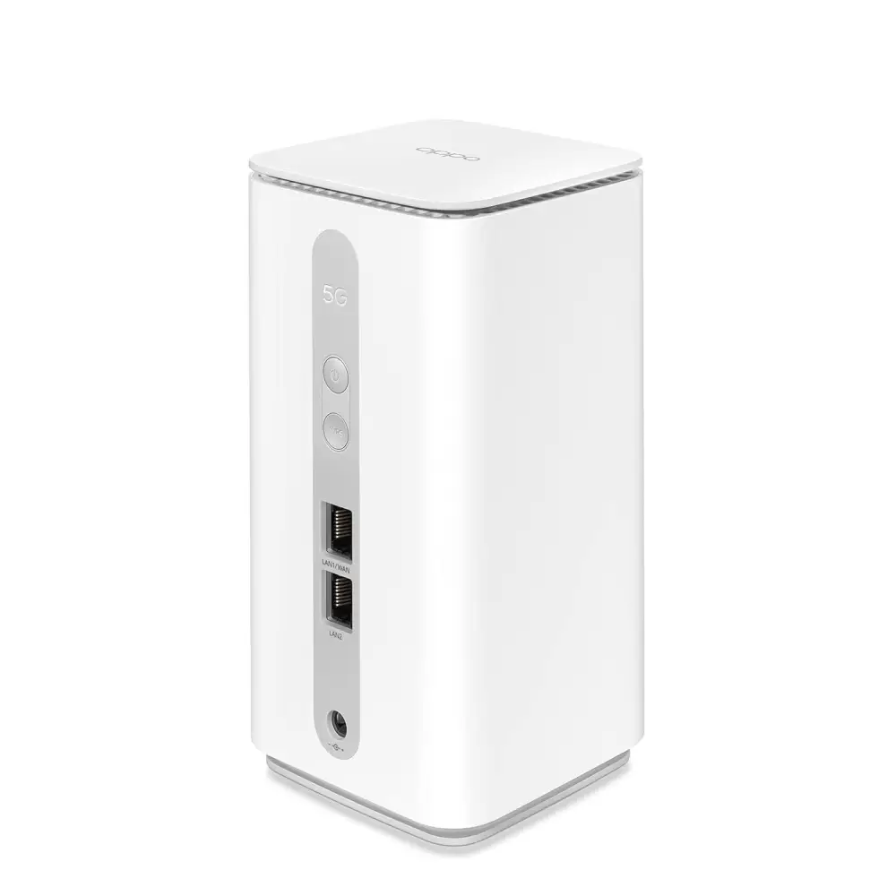 OPPO 5G CPE T1a Router with SIM Slot LTE Cat20 WiFi Hotspot Wi-Fi 6 AX1800, Up to 4.07Gbps, 4X4 MIMO, Connect up to 32 Devices, Unlocked