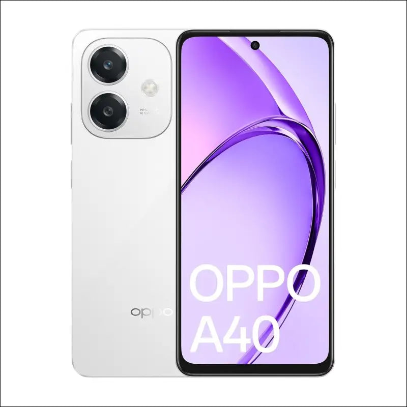 OPPO A40 Starlight White, 6GB/128GB, (CPH2669AU White)**, 6.67", HD+ LCD, 90Hz, 50MP/5MP, Dual SIM, 5100mAh, 2YR