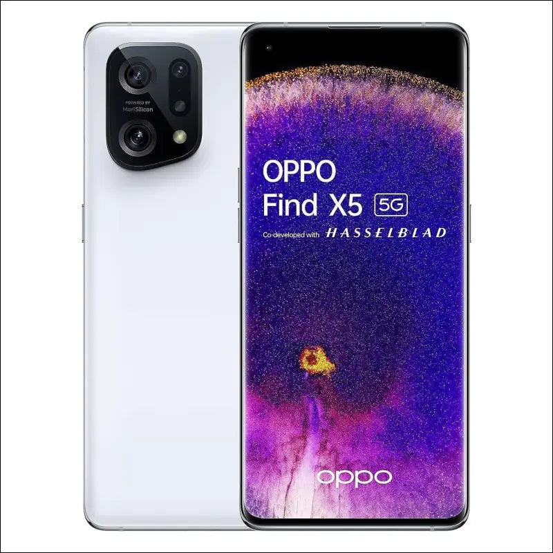 OPPO Find X5 5G Smartphone, Snapdragon 888, 6.55'' AMOLED FHD+ 120Hz, 50MP+50MP+13MP 4K Ultra Night Video, RAM 8GB + ROM 256GB, 4800mAh 80W Supervooc & 30W Airvooc, IP54 [UK...