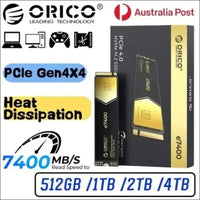 ORICO E7400 PCIe4.0 M.2 NVMe SSD 7400MB/S Internal Solid State Drive 2TB 4TB AU