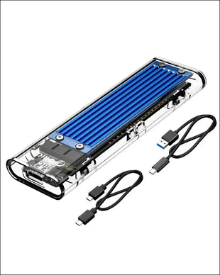 ORICO Transparent NVMe M.2 Enclosure Tool-Free USB3.1 Type-C Gen2 10Gbps to M.2 SSD Enclosure for Intel 660p/Samsung 970 EVO/Samsung970 Pro
