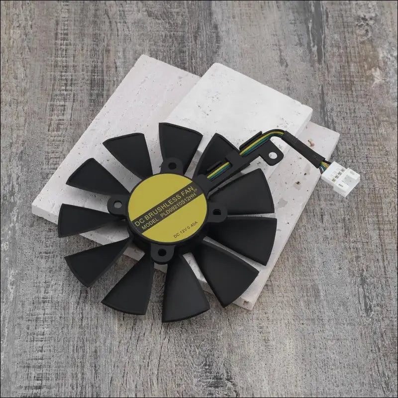 OTOTEC Graphics Cards Cooling Fan PLD09210S12HH Video Card Cooling Fan Compatible with ASUS Strix R9 390X 390 RX480 GTX 980Ti 1060 1070 1080 Graphic Card 12V/0.4A