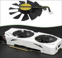 OTOTEC Graphics Cards Cooling Fan PLD09210S12HH Video Card Cooling Fan Compatible with ASUS Strix R9 390X 390 RX480 GTX 980Ti 1060 1070 1080 Graphic Card 12V/0.4A
