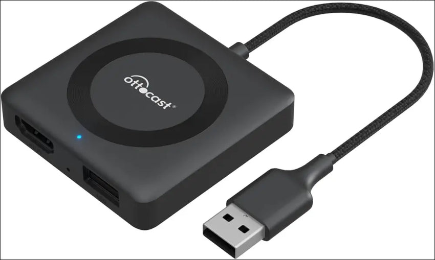 OTTOCAST Car TV Mate Pro Wireless CarPlay Adapter - Compatible with Fire TV Stick Converter for Car - Compatible with Set Top Box, Switch - HDMI to USB Converter for OEM CarPlay...