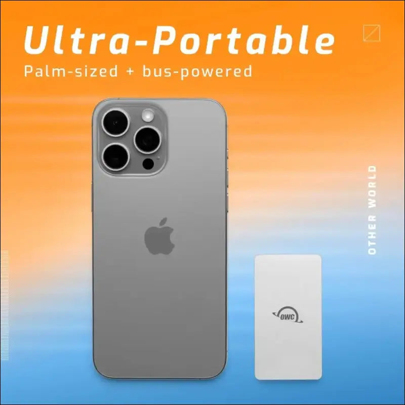 OWC Envoy Single Ultra Portable Aluminum Bus Powered 10G/s USB-C Thunderbolt Compatible External NVMe SSD Drive