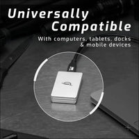 OWC Envoy Single Ultra Portable Aluminum Bus Powered 10G/s USB-C Thunderbolt Compatible External NVMe SSD Drive